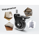 Office & Desk Chairs: 5 pcs Office Chair Casters 360 Rotatable Replacement Wheels with Locks