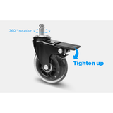 Office & Desk Chairs: 5 pcs Office Chair Casters 360 Rotatable Replacement Wheels with Locks