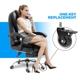 Office & Desk Chairs: 5 pcs Office Chair Casters 360 Rotatable Replacement Wheels with Locks