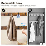 4-In-1 Coat Rack Large Capacity Freestanding Hall Tree 183 High Entryway Bench with 8 Detachable Hooks Hanging Rod and 2-Tier Shoe Storage Rustic Brown