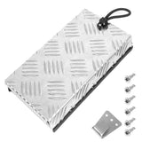 Automotive Parts: Truma Cowl Cover Silver Universal Aluminum Checker Plate External Flue Vent Spraying Console Replacement Part Fits Truma Water Heater 27x15x4cm