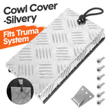Automotive Parts: Truma Cowl Cover Silver Universal Aluminum Checker Plate External Flue Vent Spraying Console Replacement Part Fits Truma Water Heater 27x15x4cm
