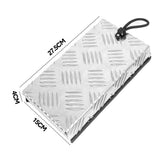 Automotive Parts: Truma Cowl Cover Silver Universal Aluminum Checker Plate External Flue Vent Spraying Console Replacement Part Fits Truma Water Heater 27x15x4cm