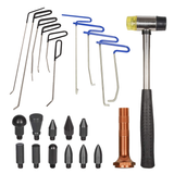 Automotive Repair & Speciality Tools: 23pcs PDR Tools Push Rods Spring Stainless Steel Dent Repair Kit Dent Removal Rods Set for Car Minor Dents Remover Puller Hail Damage Door Dings