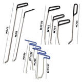 Automotive Repair & Speciality Tools: 23pcs PDR Tools Push Rods Spring Stainless Steel Dent Repair Kit Dent Removal Rods Set for Car Minor Dents Remover Puller Hail Damage Door Dings