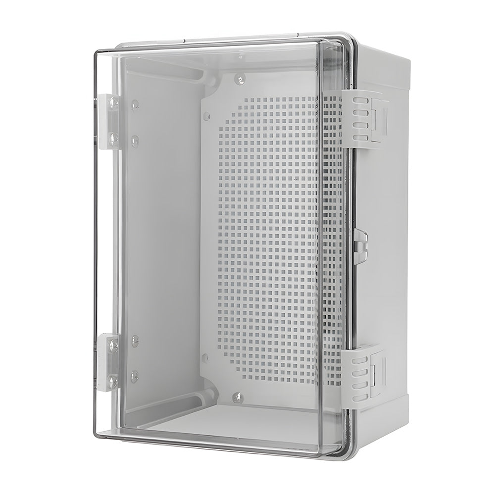 Automotive Repair & Speciality Tools: Electrical ABS Junction Box IP66 Waterproof Electrical Enclosure with Clear Hinged Cover and Mounting Plate for Electrical Project 30x20x17cm