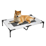 Dog Beds: Raised Dog Bed Large Elevated Pet Bed Scratch and Moisture Resistant Breathable Kennel with Non-Slip Feet Indoor Outdoor for All Seasons Max Load 100kg