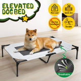 Dog Beds: Raised Dog Bed Large Elevated Pet Bed Scratch and Moisture Resistant Breathable Kennel with Non-Slip Feet Indoor Outdoor for All Seasons Max Load 100kg