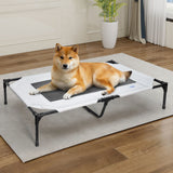 Dog Beds: Raised Dog Bed Large Elevated Pet Bed Scratch and Moisture Resistant Breathable Kennel with Non-Slip Feet Indoor Outdoor for All Seasons Max Load 100kg