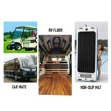 EVA Foam Boat Flooring Mat Faux Decking Teak Marine Mat Boat Carpet Sea Deck Flooring for Motorboat RV Yacht Kayak Surfboard 240cmx90cm Black