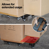 Utility Trolleys: 6-Wheel Folding Hand Truck Heavy Duty 227kg Capacity Collapsible Trolley with Elastic Strap Triple-Axle All-Terrain Design Moving RV Camping Warehouse