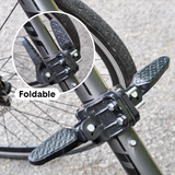 Bicycle Parts: 3 In 1 Kids Bike Mounted Front Seat Detachable With Handlebar Foot Pedal Bicycle Seat for Children 1-8 Years Compatible with All Adult Mountain Bikes