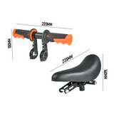 Bicycle Parts: 3 In 1 Kids Bike Mounted Front Seat Detachable With Handlebar Foot Pedal Bicycle Seat for Children 1-8 Years Compatible with All Adult Mountain Bikes