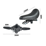 Bicycle Parts: 3 In 1 Kids Bike Mounted Front Seat Detachable With Handlebar Foot Pedal Bicycle Seat for Children 1-8 Years Compatible with All Adult Mountain Bikes