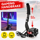 Gaming Chairs: Racing Games Handbrake PC USB Universal Adjustable Aluminium Alloy Handbrake Dual Modes Plug and Play Applicable All Steering Wheel Stand SIM Racing Games