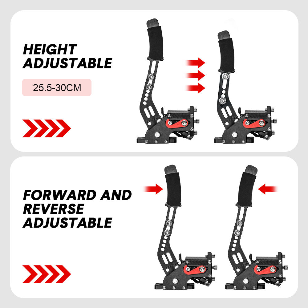 Gaming Chairs: Racing Games Handbrake PC USB Universal Adjustable Aluminium Alloy Handbrake Dual Modes Plug and Play Applicable All Steering Wheel Stand SIM Racing Games
