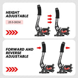 Gaming Chairs: Racing Games Handbrake PC USB Universal Adjustable Aluminium Alloy Handbrake Dual Modes Plug and Play Applicable All Steering Wheel Stand SIM Racing Games