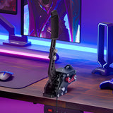 Gaming Chairs: Racing Games Handbrake PC USB Universal Adjustable Aluminium Alloy Handbrake Dual Modes Plug and Play Applicable All Steering Wheel Stand SIM Racing Games