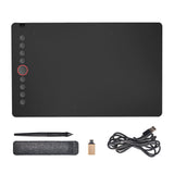Pens & Pencils: Digital Graphics Tablet Drawing Pad 8192 Levels Large Working Area 285x180mm Compatible with Win/MacOS Support PC/Mobile for Drawing Designing Teaching