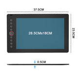 Pens & Pencils: Digital Graphics Tablet Drawing Pad 8192 Levels Large Working Area 285x180mm Compatible with Win/MacOS Support PC/Mobile for Drawing Designing Teaching