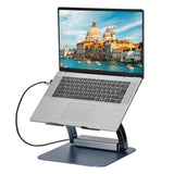 Laptop Stands: 7-in-1 Laptop Stand Docking Station Ergonomic Laptop Riser 360 Rotatable - PD Charging HDMI USB-C and USB-A 3.0 Ports for MacBook M1/M2/M3 HP ASUS DELL