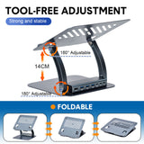 Laptop Stands: 7-in-1 Laptop Stand Docking Station Ergonomic Laptop Riser 360 Rotatable - PD Charging HDMI USB-C and USB-A 3.0 Ports for MacBook M1/M2/M3 HP ASUS DELL