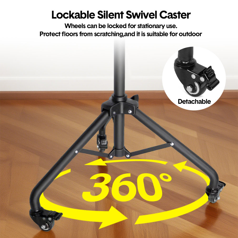 Camera Accessories: Mobile Laptop Tripod Stand 11-16 Inch on Wheels 82-170cm Height Adjustable Projector Stand Portable Stand with Gooseneck Phone Holder for Home Office