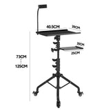 Camera Accessories: Mobile Laptop Tripod Stand 11-16 Inch on Wheels 82-170cm Height Adjustable Projector Stand Portable Stand with Gooseneck Phone Holder for Home Office