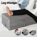 Wellness Accessories: Leg Wedge Ergonomic Booster 3-Height Adjustable Memory Foam Leg Support Pillow with Washable Cover for Ankle Foot Rest Surgery Recovery and Pain Relief