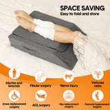 Wellness Accessories: Leg Wedge Ergonomic Booster 3-Height Adjustable Memory Foam Leg Support Pillow with Washable Cover for Ankle Foot Rest Surgery Recovery and Pain Relief