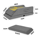 Wellness Accessories: Leg Wedge Ergonomic Booster 3-Height Adjustable Memory Foam Leg Support Pillow with Washable Cover for Ankle Foot Rest Surgery Recovery and Pain Relief