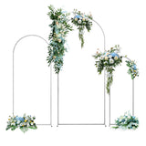 Canopies & Gazebos: Metal Arch Backdrop White Stand Wedding Arch Stand Set of 3 (6FT/5FT/4FT) Square Arched Frame for Outdoor Birthday Party Ceremony