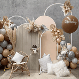 Canopies & Gazebos: Metal Arch Backdrop White Stand Wedding Arch Stand Set of 3 (6FT/5FT/4FT) Square Arched Frame for Outdoor Birthday Party Ceremony