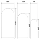 Canopies & Gazebos: Metal Arch Backdrop White Stand Wedding Arch Stand Set of 3 (6FT/5FT/4FT) Square Arched Frame for Outdoor Birthday Party Ceremony