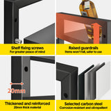 Kitchen & Bathroom DIY: 3-Tier Microwave Stand Oven Rack Height Adjustable and Extendable Stainless Steel Kitchen Storage Shelf With 6 Hook Over the Kitchen Counter Max Load 75Kgs