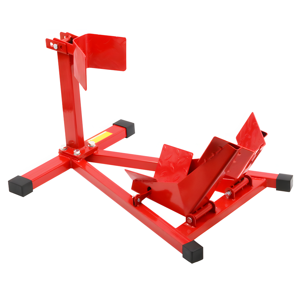 Bicycle Stands & Storage: Heavy-Duty Motorcycle Motorbike Front Wheel Chock Lift Stand Vehicle Wheel Chock Clampsfor Trailer Transport 15"-21" Tires Standard Motorcycles