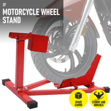 Bicycle Stands & Storage: Heavy-Duty Motorcycle Motorbike Front Wheel Chock Lift Stand Vehicle Wheel Chock Clampsfor Trailer Transport 15"-21" Tires Standard Motorcycles