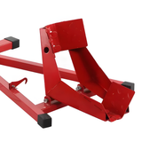 Bicycle Stands & Storage: Heavy-Duty Motorcycle Motorbike Front Wheel Chock Lift Stand Vehicle Wheel Chock Clampsfor Trailer Transport 15"-21" Tires Standard Motorcycles