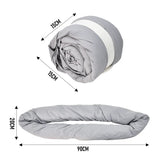 2Pcs Travel Pillow Wrap Comfort Adjustable Neck Support Pillow Scarf for Airplane Travel Sleep Nap Machine Washable and Portable Soft Neck Pillow Grey
