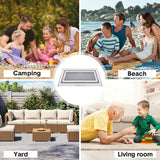 Large Outdoor Rug 275x365cm Weatherproof Plastic Weave Mat Washable Outside Solid Carpet Easy Care for Patio Deck Backyard Garden RV Camping Silver Grey