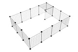 Dog Playpens & Gates: Pet Playpen Foldable Metal Pet Cage Enclosure Puppy Fence 16 Panels with Connection Clips for Small Animal Puppy Rabbit Kitten Turtle Indoor Outdoor Black