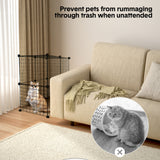 Dog Playpens & Gates: Pet Playpen Foldable Metal Pet Cage Enclosure Puppy Fence 16 Panels with Connection Clips for Small Animal Puppy Rabbit Kitten Turtle Indoor Outdoor Black