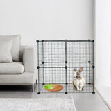 Dog Playpens & Gates: Pet Playpen Foldable Metal Pet Cage Enclosure Puppy Fence 16 Panels with Connection Clips for Small Animal Puppy Rabbit Kitten Turtle Indoor Outdoor Black