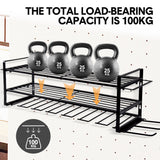 Power Drills & Accessories: Power Tool Organizer Wall Mount 7 Drill Holder 3 Layer Heavy Duty Metal for Drill Plier Hammer Rack Suitable for Workshop Garage
