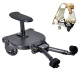 Stroller & Pram Accessories: Universal Pram Board Seat and Stand Up Adjustable Buggy Board Pushchair with Bear Pattern Removable Seat Fits Most Strollers Holds Children Up to 25kg