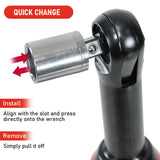 Automotive Repair & Speciality Tools: Cordless Electric Ratchet Wrench Set 12V Power Electric Ratchet Wrench 3/8inch 400 RPM Variable Speed with Sockets Two 2000mAh Batteries and Charger