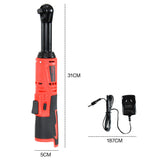 Automotive Repair & Speciality Tools: Cordless Electric Ratchet Wrench Set 12V Power Electric Ratchet Wrench 3/8inch 400 RPM Variable Speed with Sockets Two 2000mAh Batteries and Charger