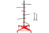Automotive Repair & Speciality Tools: Universal Auto Paint Stand Panel Tree Paint Rotating Stand Center Post Hang Paint Spray with 4 Wheels and 6 Hooks for Automotive Doors Fenders Bumpers