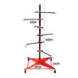 Automotive Repair & Speciality Tools: Universal Auto Paint Stand Panel Tree Paint Rotating Stand Center Post Hang Paint Spray with 4 Wheels and 6 Hooks for Automotive Doors Fenders Bumpers
