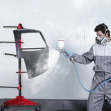 Automotive Repair & Speciality Tools: Universal Auto Paint Stand Panel Tree Paint Rotating Stand Center Post Hang Paint Spray with 4 Wheels and 6 Hooks for Automotive Doors Fenders Bumpers
